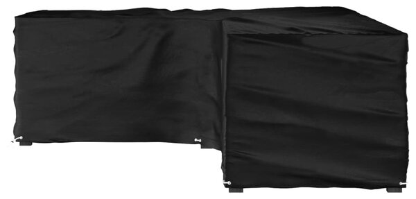 Plachta na zahradní nábytek tvar L 16 oček 210 x 260 x 80 cm 319325