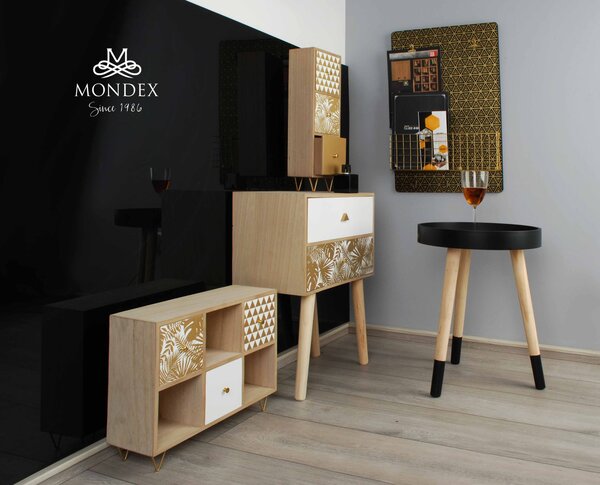 Mondex Tabule s policí SARA zlatá/černá