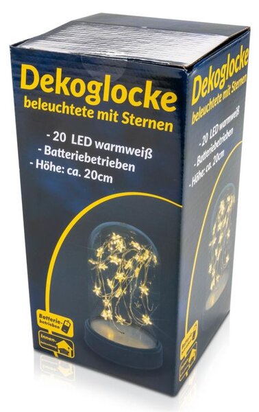 Sada vánočních svítících kopulí 20 LED, teple bílá, 2 ks
