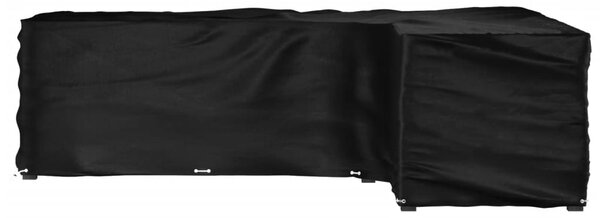 Plachta na zahradní nábytek tvar L 16 oček 260 x 210 x 80 cm 319326