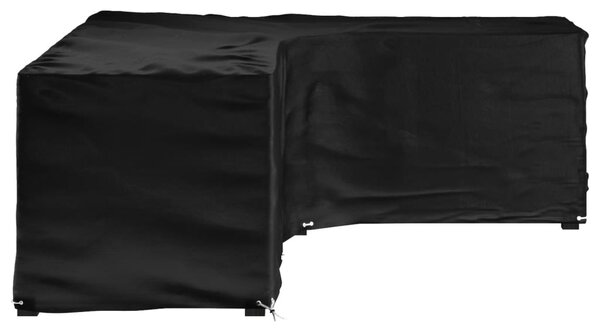 Plachta na zahradní nábytek tvar L 16 oček 260 x 210 x 80 cm 319326