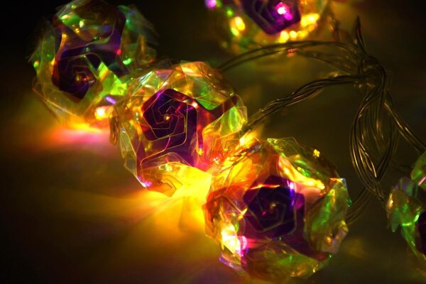 Dekorativní světla Blossom Magic 10 LED, teplá bílá, časovač