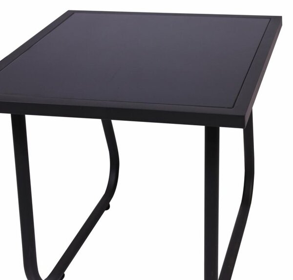 Zahradní relax set 2 křesla a stolek, ocel/textil, skládací