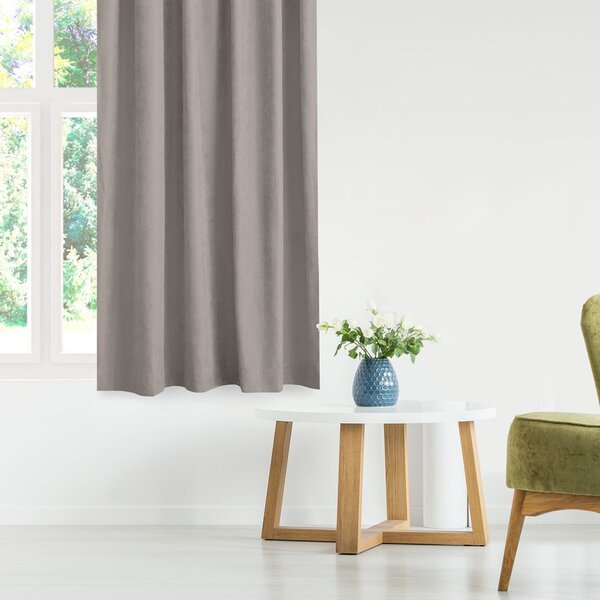 Filumi Závěs MILANA s řasící páskou Wave 7 cm cappuccino, velikost 220x225