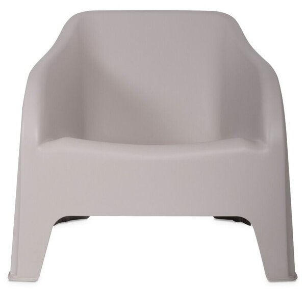 PETRA ARMCHAIR plastové křeslo, šedá