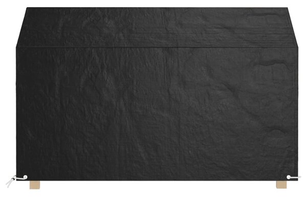 Plachta na zahradní lavici 8 oček 190 x 70 x 70/88 cm PE 319340