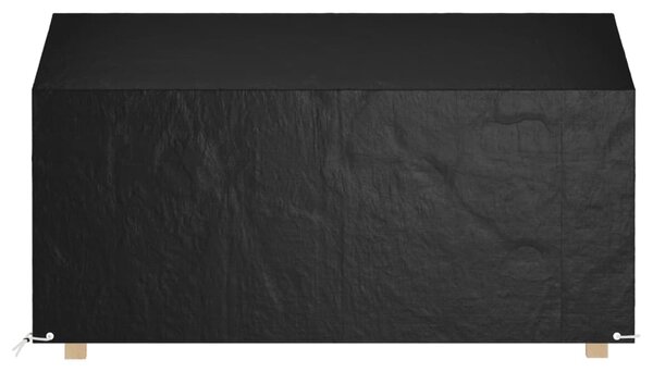 Plachta na zahradní lavici 12 oček 210 x 70 x 70/88 cm PE 319341