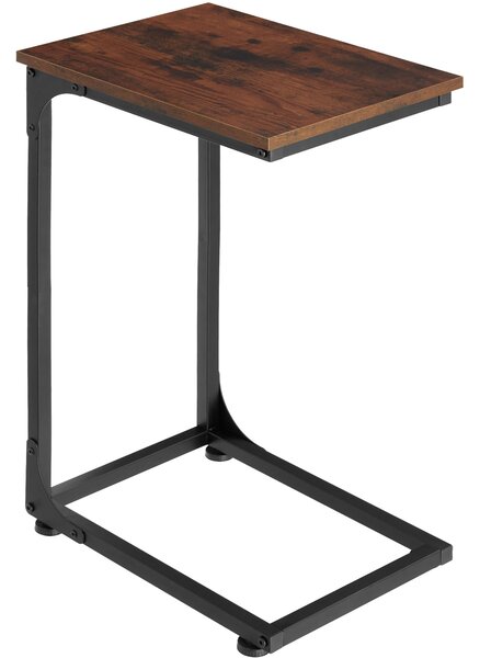 Tectake 404455 odkládací stolek erie 40x30x63cm - industriální dřevo tmavé, rustikální