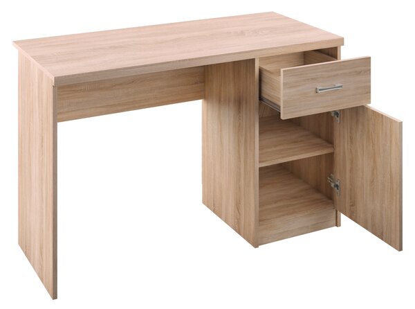 KONDELA PC stůl 1D1S/120, dub sonoma, TOPTY TYP 36