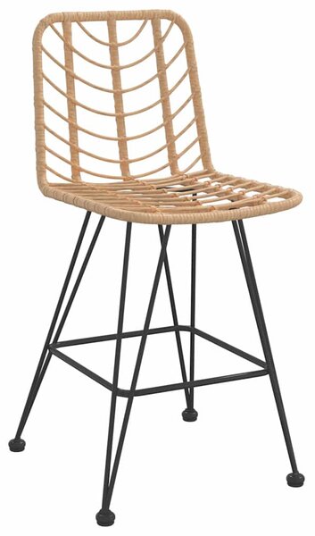 Barové stoličky 2 ks 45 x 56 x 103,5 cm PE ratan a ocel 319430