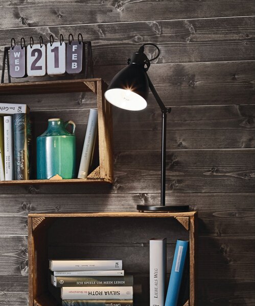 Eglo 49469 PRIDDY - Retro stolní lampička + Dárek LED žárovka (Stolní retro - industriální lampa)