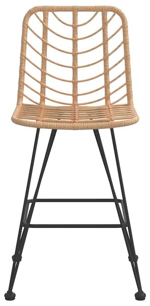 Barové stoličky 2 ks 45 x 56 x 103,5 cm PE ratan a ocel 319430