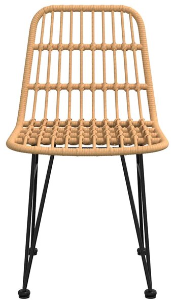 Zahradní židle 2 ks 48 x 62 x 84 cm PE ratan 319428