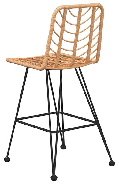 Barové stoličky 2 ks 45 x 56 x 103,5 cm PE ratan a ocel 319430