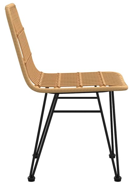 Zahradní židle 2 ks 48 x 62 x 84 cm PE ratan 319428