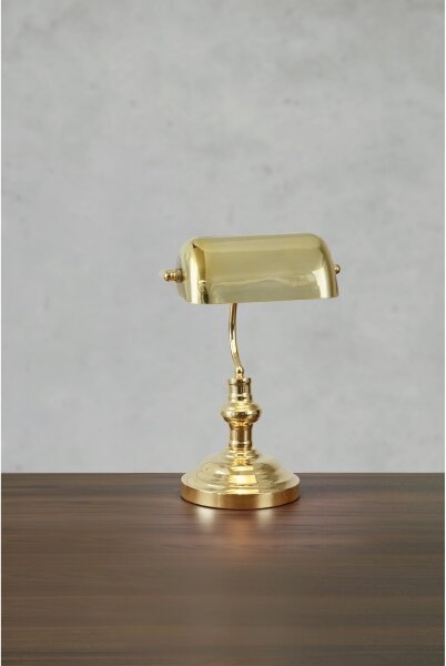 Markslöjd 108977 - Stolní lampa BANKERS 1xE14/40W/230V zlatá