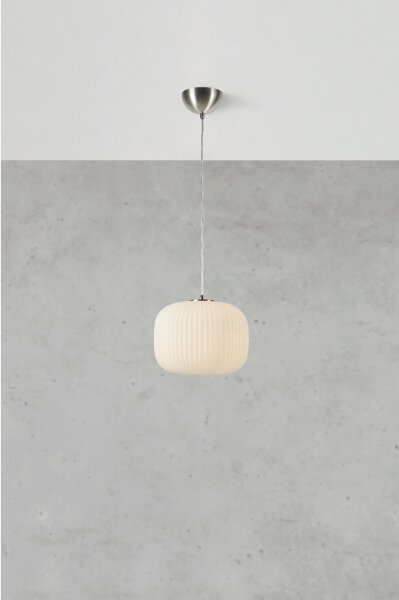 Markslöjd 109008 - Lustr na lanku SOBER 1xE27/40W/230V pr. 25 cm matný chrom