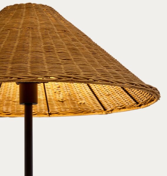 Ratanová stojací lampa Kave Home Urania 154 cm