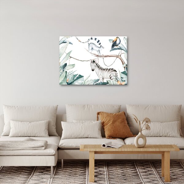 Obraz - Exotická zvířátka (70x50 cm)