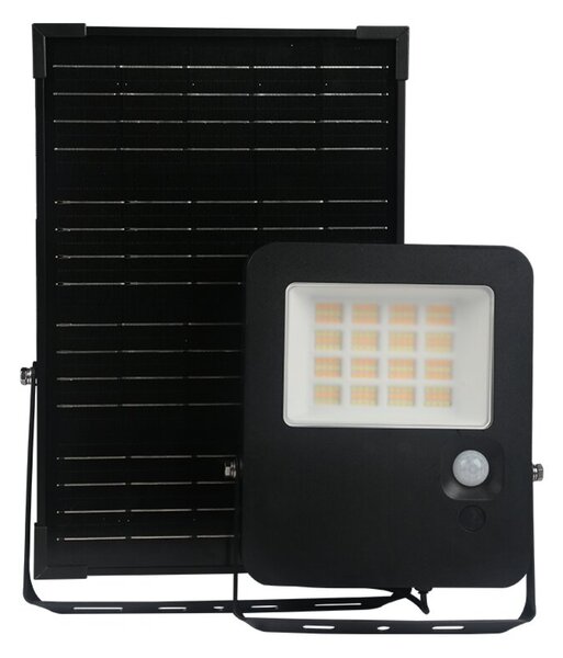 ACA Lighting LED solární reflektor Norel 32W/3CCT/IP65/Li-Fe 6,4V/6Ah, černá barva