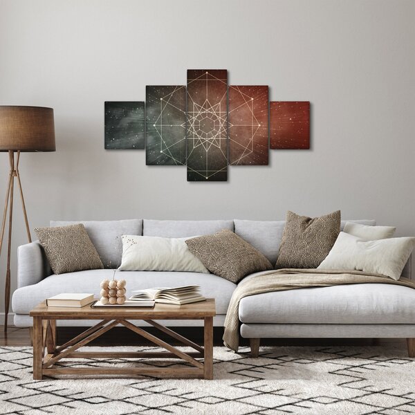 Obraz - Vesmírný dodecagram (125x70 cm)