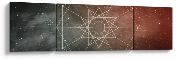 Obraz - Vesmírný dodecagram (170x50 cm)