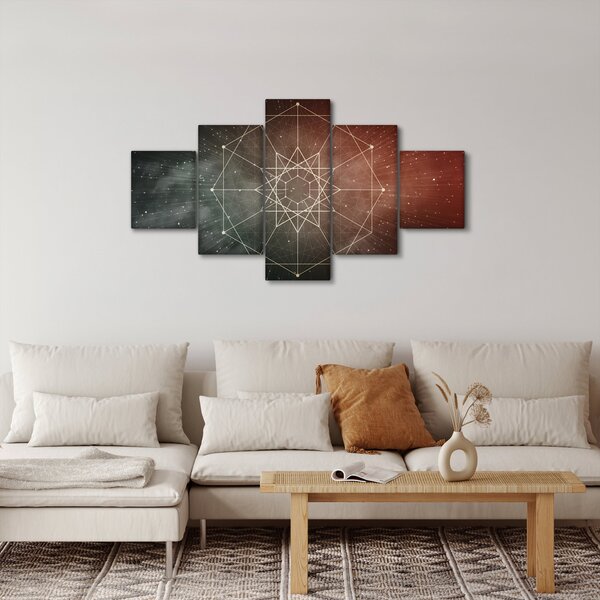 Obraz - Vesmírný dodecagram (125x70 cm)