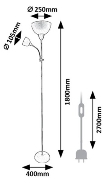 Rabalux ACTION PRO stojací lampa 74103