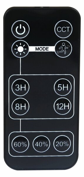 ACA Lighting LED solární reflektor Norel 32W/3CCT/IP65/Li-Fe 6,4V/6Ah, černá barva