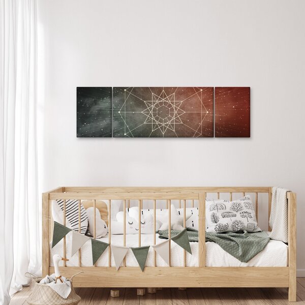 Obraz - Vesmírný dodecagram (170x50 cm)