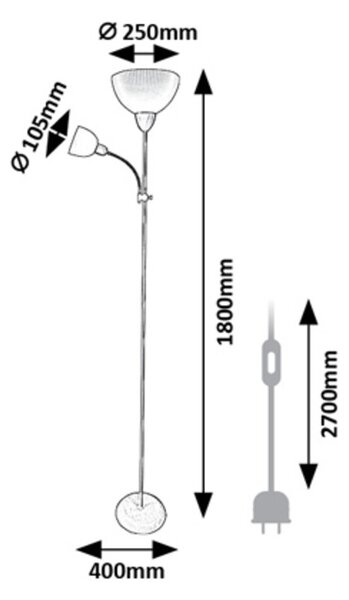 Rabalux ACTION PRO stojací lampa 74102