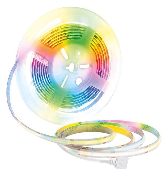 SOLIGHT LED SMD RGB pásek 3m, sada s adpatérem, dálkové ovládání, 10W/m, multicolor