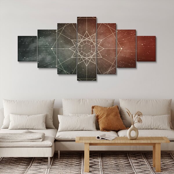 Obraz - Vesmírný dodecagram (210x100 cm)