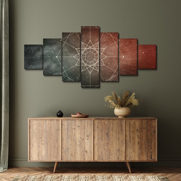 Obraz - Vesmírný dodecagram (210x100 cm)