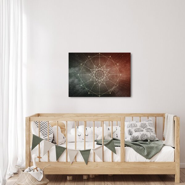 Obraz - Vesmírný dodecagram (70x50 cm)