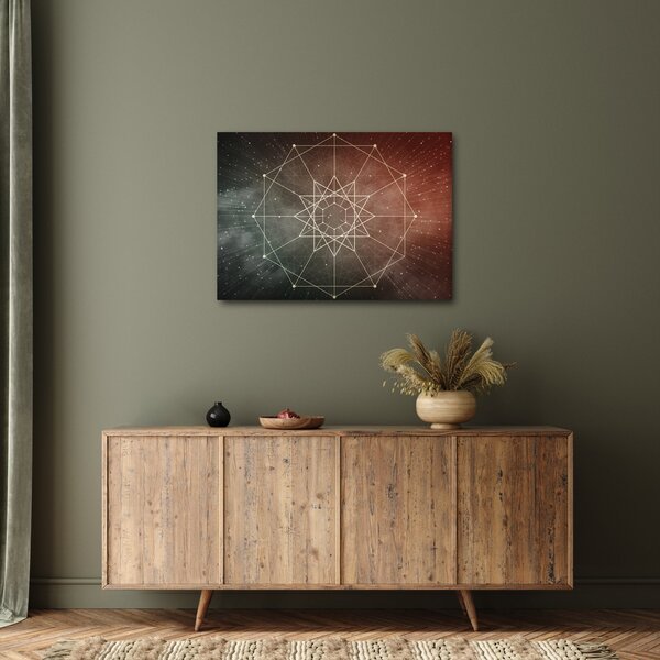 Obraz - Vesmírný dodecagram (70x50 cm)