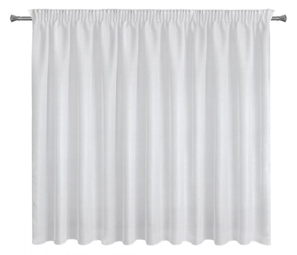 ZÁCLONA NA PÁSCE REBECCA 400X150 CM BÍLÁ