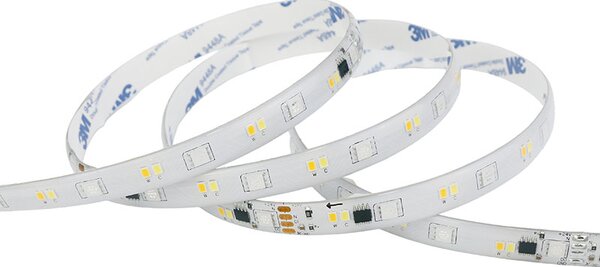 SOLIGHT LED světelný pás RGB + 3CCT, 5m, sada s adaptérem a dálk. ovladačem, 5W/m, IP65