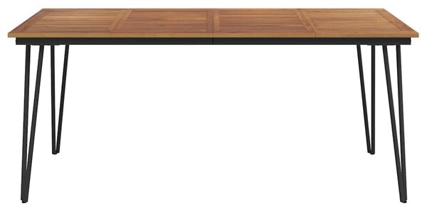 Zahradní stůl s nohami typu hairpin 180x90x75 cm masivní akácie 319521
