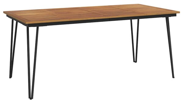 Zahradní stůl s nohami typu hairpin 180x90x75 cm masivní akácie 319521