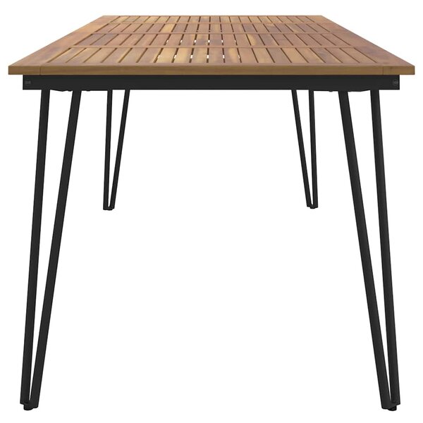 Zahradní stůl s nohami typu hairpin 180x90x75 cm masivní akácie 319521