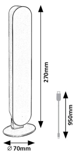 Rabalux PARKER LED dekorativní lampa 76016