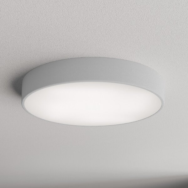 Koupelnové stropní svítidlo se senzorem CLEO 4xE27/24W/230V pr. 50 cm IP54 šedá