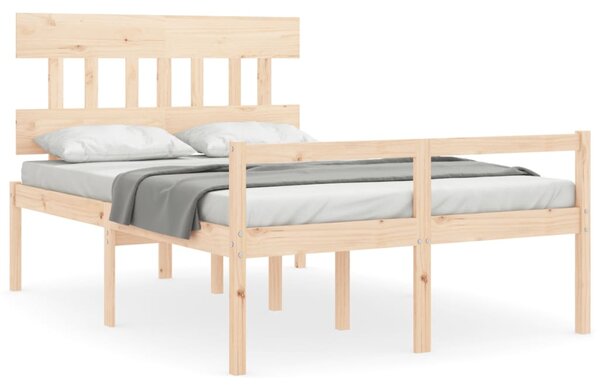 Postel s čelem pro seniory Small Double masivní dřevo 3195386