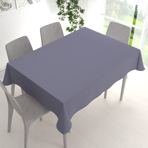 Biante Obdélníkový bavlněný saténový ubrus ST-016 Modrošedý 50x100 cm