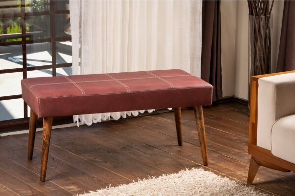 Taburet VITO 46x92 cm červená