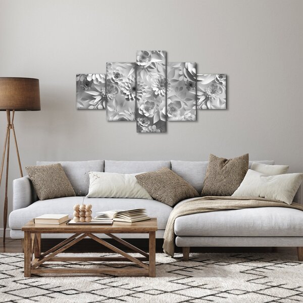Obraz - Bílé květiny (125x70 cm)