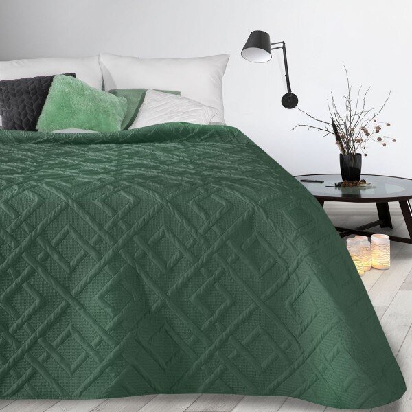 Přehoz na postel Alara2 tmavě zelený Zelená 170x210 cm