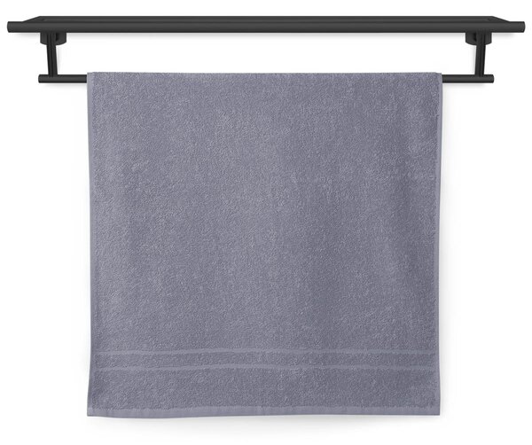 Ručník Veba RUJANA Pruh střední šedá Velikost: 50x100 cm