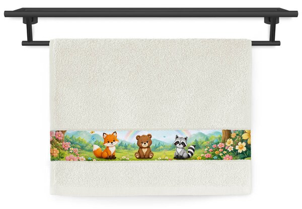 Ručník Veba RUJANA tisk Lesní parta jasmínová Velikost: 30x50 cm